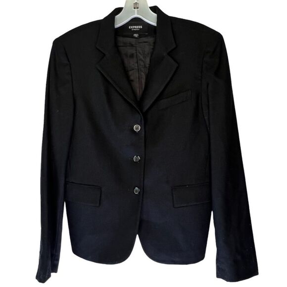 Express Stretch Wool Blend Blazer - Picture 1 of 5